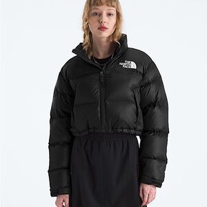 The North Face Women's Black Women’s Nuptse Short Jacket Puffer Coat